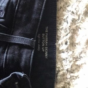 AG The Farrah Skinny Button Up jeans